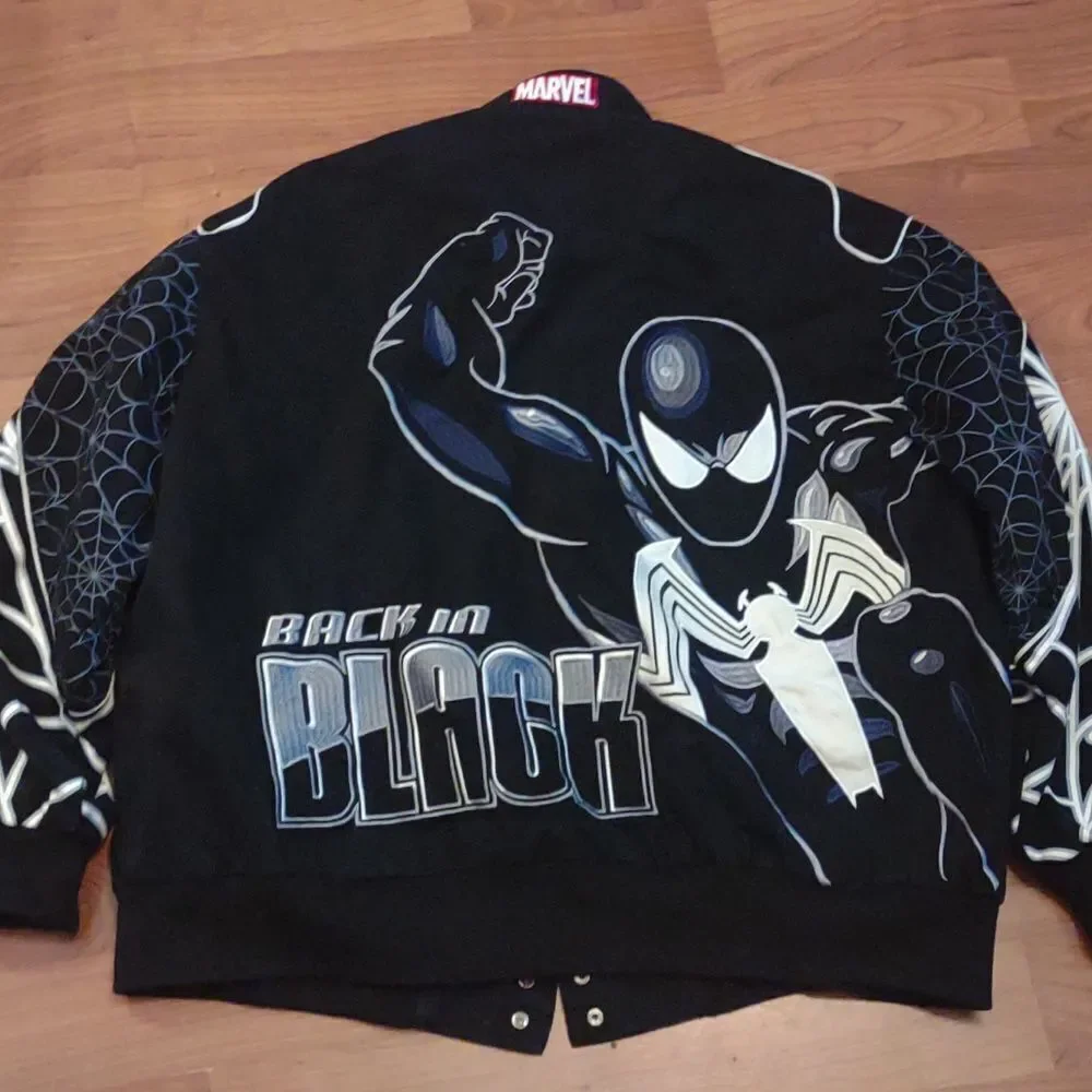 Man Spider man jacket JH design Marvel black and white size 4XL